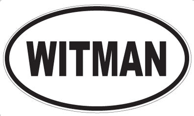 WITMAN - Oval Sticker