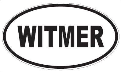 WITMER - Oval Sticker