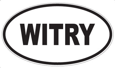 WITRY - Oval Sticker