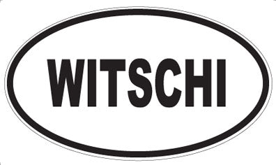 WITSCHI - Oval Sticker