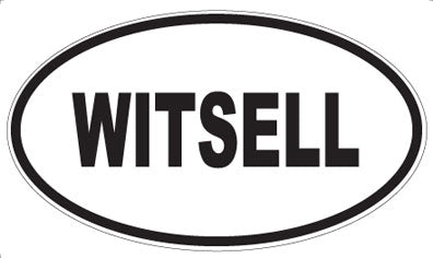 WITSELL - Oval Sticker