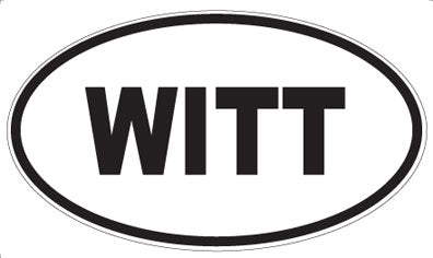 WITT - Oval Sticker