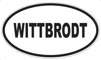WITTBRODT - Oval Sticker