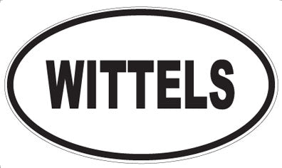 WITTELS - Oval Sticker