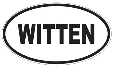 WITTEN - Oval Sticker