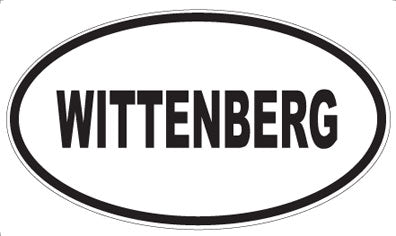 WITTENBERG - Oval Sticker