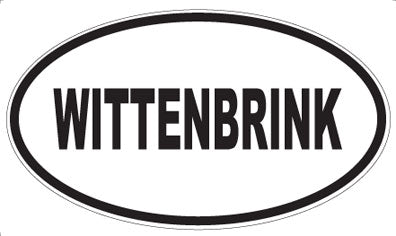 WITTENBRINK - Oval Sticker