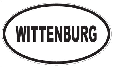 WITTENBURG - Oval Sticker