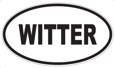 WITTER - Oval Sticker