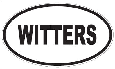 WITTERS - Oval Sticker