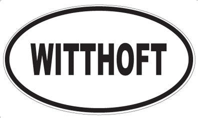 WITTHOFT - Oval Sticker