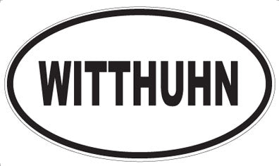 WITTHUHN - Oval Sticker