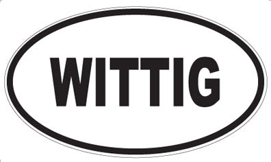 WITTIG - Oval Sticker
