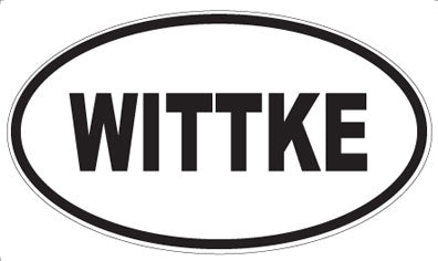 WITTKE - Oval Sticker