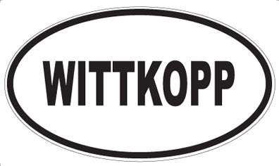 WITTKOPP - Oval Sticker