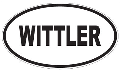WITTLER - Oval Sticker