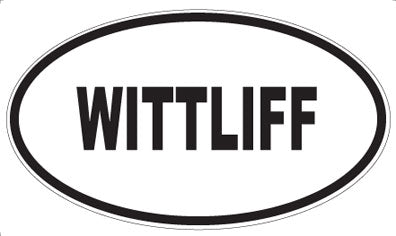 WITTLIFF - Oval Sticker