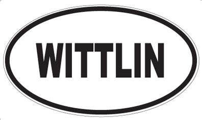 WITTLIN - Oval Sticker