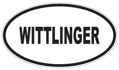 WITTLINGER - Oval Sticker