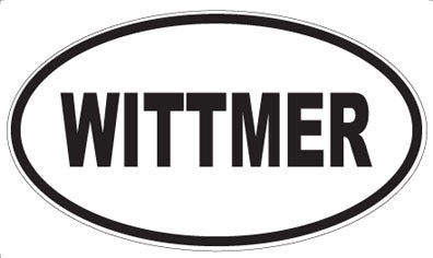WITTMER - Oval Sticker