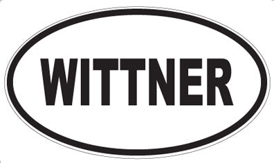 WITTNER - Oval Sticker