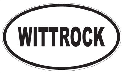 WITTROCK - Oval Sticker