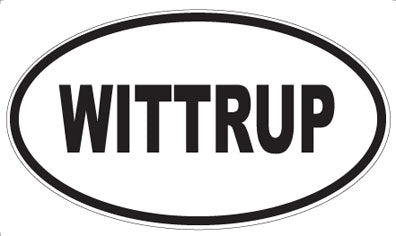 WITTRUP - Oval Sticker