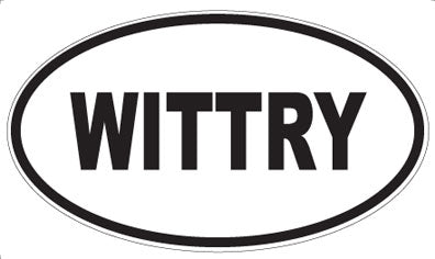 WITTRY - Oval Sticker