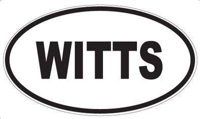 WITTS - Oval Sticker