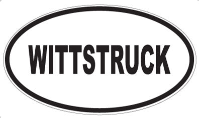 WITTSTRUCK - Oval Sticker