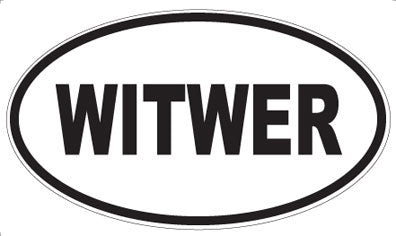 WITWER - Oval Sticker