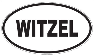 WITZEL - Oval Sticker
