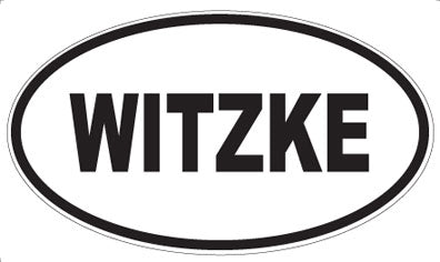 WITZKE - Oval Sticker