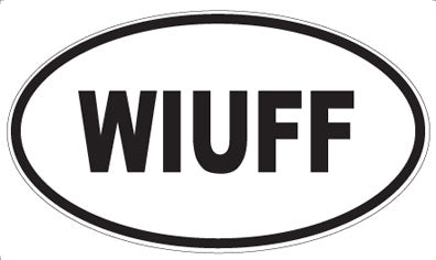 WIUFF - Oval Sticker
