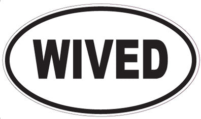 WIVED - Oval Sticker