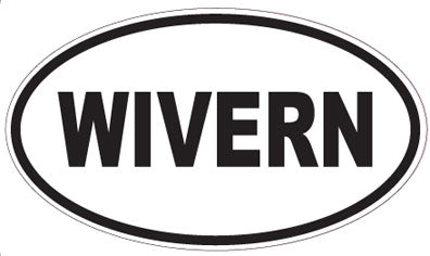 WIVERN - Oval Sticker