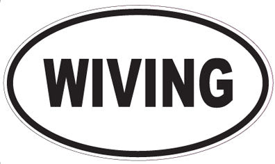 WIVING - Oval Sticker