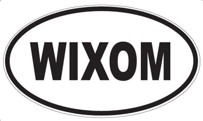 WIXOM - Oval Sticker