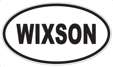 WIXSON - Oval Sticker