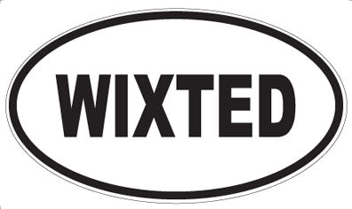 WIXTED - Oval Sticker