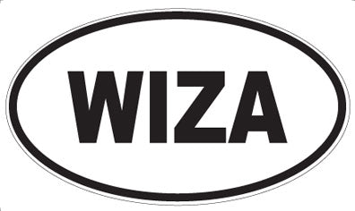 WIZA - Oval Sticker