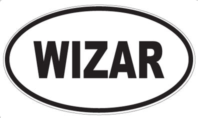 WIZAR - Oval Sticker