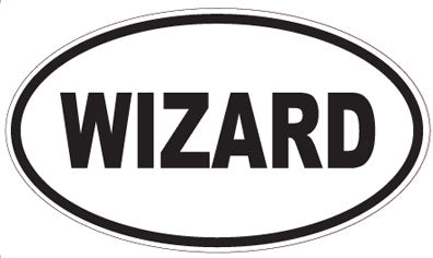 WIZARD - Oval Sticker
