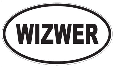 WIZWER - Oval Sticker