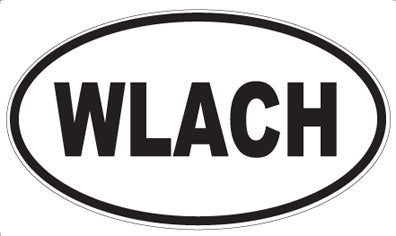 WLACH - Oval Sticker