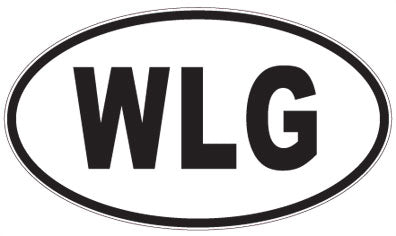 WLG - 3 Letter Initials Oval Sticker