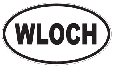 WLOCH - Oval Sticker