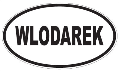 WLODAREK - Oval Sticker