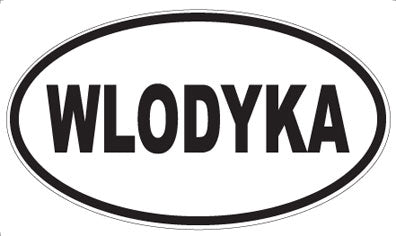 WLODYKA - Oval Sticker