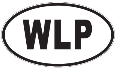 WLP - 3 Letter Initials Oval Magnet
